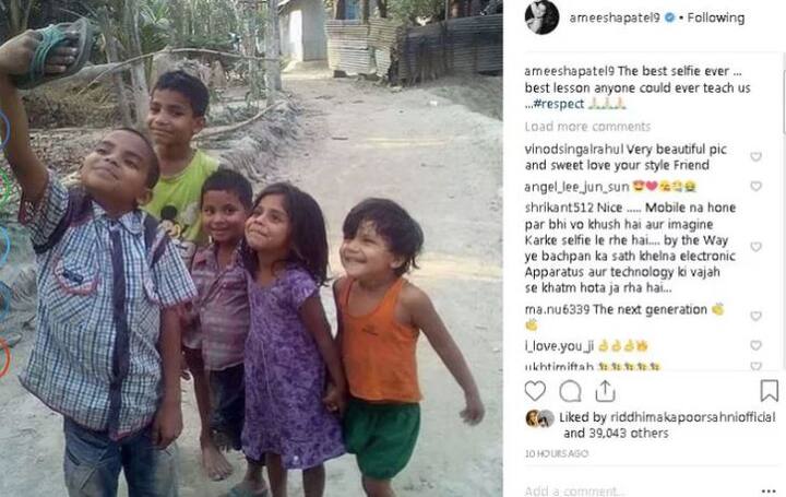ਅਮੀਸ਼ਾ ਪਟੇਲ ਨੇ ਇਸ ਫੋਟੋ ਨੂੰ ਬੈਸਟ ਸੈਲਫੀ ਕਿਹਾ ਹੈ।