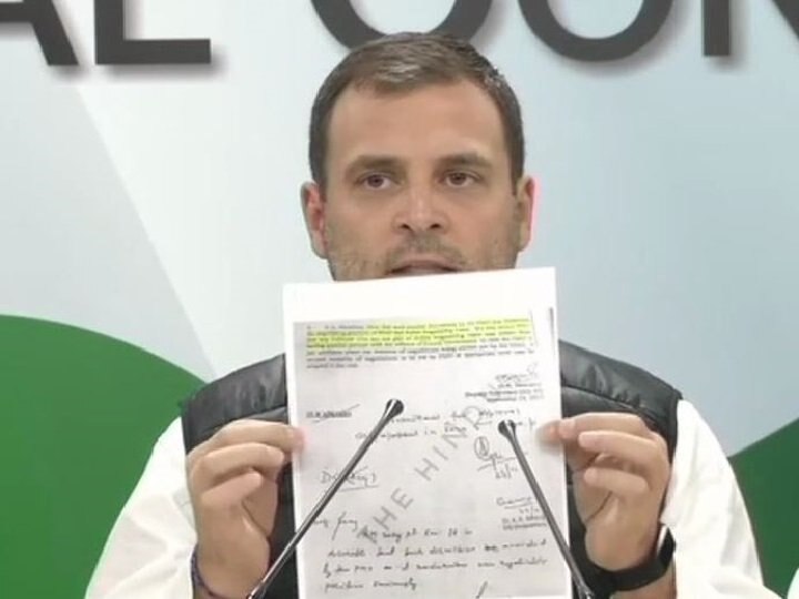 rafale deal rahul gandhi says pm modi gave 30000 crore to anil ambani ਰਾਫੇਲ ਸੌਦਾ: ਰਾਹੁਲ ਨੇ ਦਸਤਾਵੇਜ਼ਾਂ ਰਾਹੀਂ ਖੋਲ੍ਹੀਆਂ ਮੋਦੀ ਦੀਆਂ ਪੋਲਾਂ