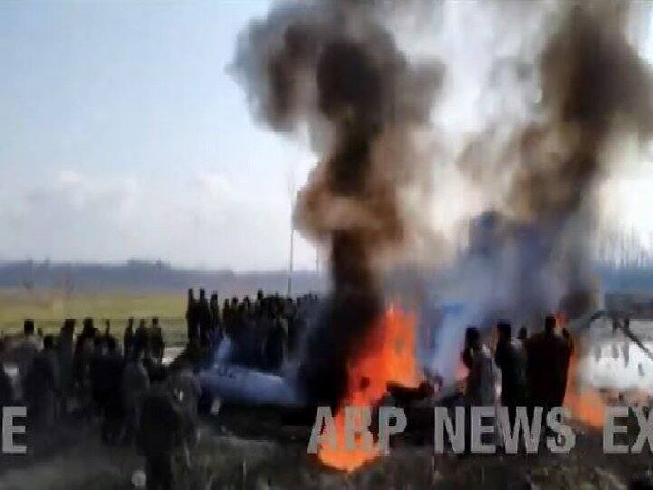 indian air force air craft crashes in badgam ਭਾਰਤੀ ਫ਼ੌਜ ਦੇ ਜਹਾਜ਼ ਡਿੱਗੇ, ਦੋ ਪਾਇਲਟਾਂ ਦੀ ਮੌਤ