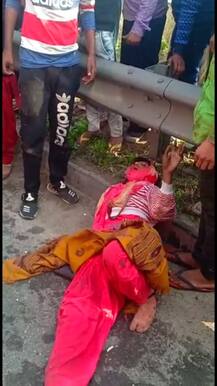 ਜਲੰਧਰ \'ਚ ਟਰੱਕ, ਕਾਰ ਤੇ ਬੱਸ ਦੀ ਟੱਕਰ, ਕਈ ਜ਼ਖਮੀ