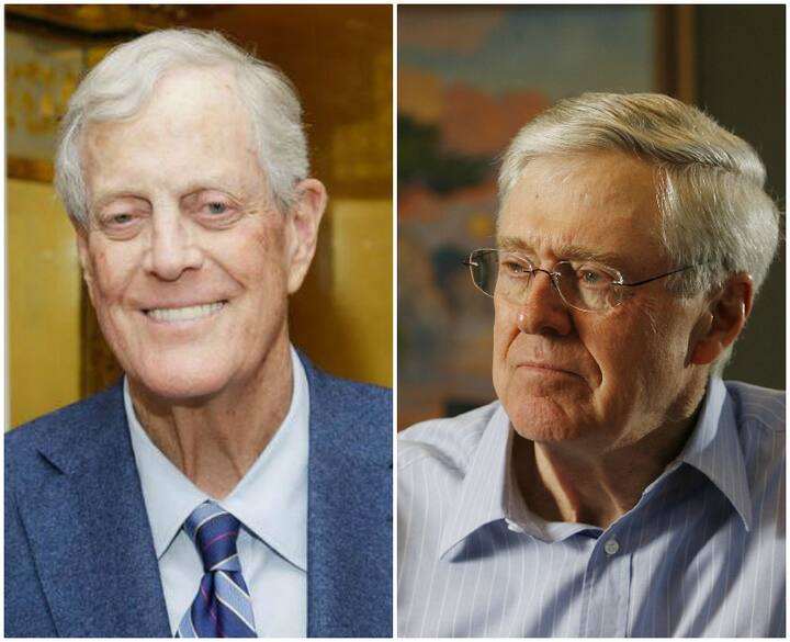 ਅਮੀਰਾਂ ਦੀ ਲਿਸਟ ‘ਚ 11ਵਾਂ ਨੰਬਰ ਦੋ ਲੋਕਾਂ ਨੇ ਸਾਂਝਾ ਕੀਤਾ ਹੈ ਜਿਸ ‘ਚ ਇੱਕ ਹਨ ਕਾਰਲੇਸ ਕੋਚ। ਜਿਨ੍ਹਾਂ ਦੀ 50.5 ਬਿਲੀਅਨ ਡਾਲਰ ਦੀ ਜਾਈਦਾਦ ਹੈ। ਕਾਰਲੇਸ ਕੋਚ, ਕੋਚ ਇੰਡਸਟਰੀ ਦੇ ਸੀਈਓ ਹਨ। ਇਸ ਤੋਂ ਬਾਅਦ ਦੂਜੇ ਹਨ ਡੇਵਿਡ ਕੋਚ, ਜੋ ਕੋਚ ਇੰਡਸਟਰੀ ਦੇ ਐਗਜ਼ੀਕਿਊਟਿਵ ਵਾਈਸ ਪ੍ਰੇਸੀਡੇਂਟ ਹਨ। ਉਨ੍ਹਾਂ ਦੀ ਜਾਇਦਾਦ ਵੀ 50.5 ਬਿਲੀਅਨ ਡਾਲਰ ਹੈ।