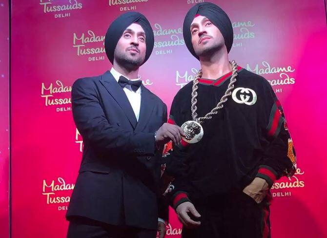 Diljit Dosanjh's wax figure unveiled in Delhi ਮੈਡਮ ਤੁਸਾਦ ਮਿਊਜ਼ੀਅਮ ‘ਚ ਲੱਗਿਆ ਪੱਗ ਵਾਲੇ ਦਿਲਜੀਤ ਦਾ ਬੁੱਤ