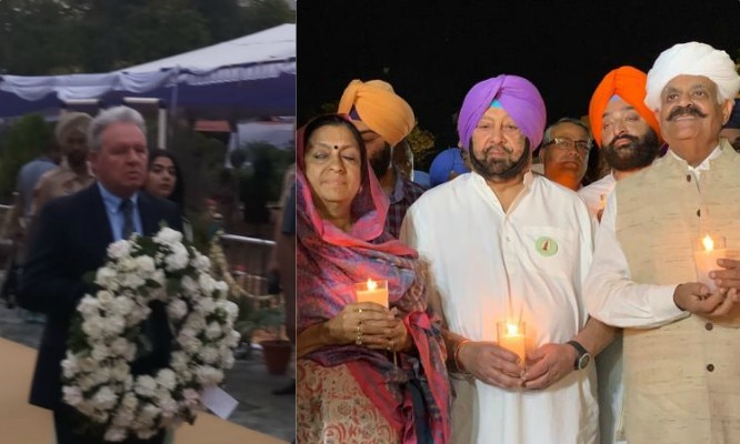 british high commissioner Dominic Asquith tributes at jallianwala bagh centenary in Amritsar ਕੈਪਟਨ ਨੇ ਕੀਤੀ ਸੀ ਮੁਆਫ਼ੀ ਦੀ ਮੰਗ ਪਰ ਬ੍ਰਿਟਿਸ਼ ਹਾਈ ਕਮਿਸ਼ਨਰ ਨੂੰ ਜੱਲ੍ਹਿਆਂਵਾਲਾ ਬਾਗ਼ ਸਾਕੇ 'ਤੇ ਪਛਤਾਵਾ