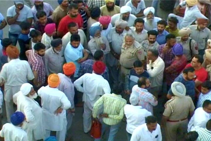 farmer blocked road as wheat crop doesn't procured by govt agencies in nabha ਕਣਕ ਦੀ ਖਰੀਦ ਨਾ ਹੋਣ ਤੋਂ ਅੱਕੇ ਕਿਸਾਨਾਂ ਨੇ ਕੀਤੀ ਸੜਕ ਜਾਮ