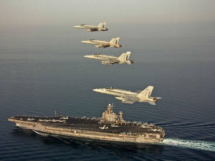 ਇਰਾਨ ਨੂੰ ਧਮਕਾਉਣ ਲਈ ਅਮਰੀਕਾ ਨੇ ਭੇਜਿਆ ਨੇਵੀ ਦਾ ਹਮਲਾਵਰ ਦਲ us deploys carrier strike group and bomber task force to warn iran ਇਰਾਨ ਨੂੰ ਧਮਕਾਉਣ ਲਈ ਅਮਰੀਕਾ ਨੇ ਭੇਜਿਆ ਨੇਵੀ ਦਾ ਹਮਲਾਵਰ ਦਲ