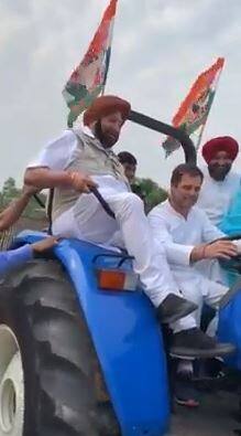 ਵੀਡੀਓ ਵਿੱਚ ਦਿੱਸ ਰਿਹਾ ਹੈ ਕਿ ਰਾਹੁਲ ਤਾਂ ਟਰੈਕਟਰ ਚਲਾਉਣਾ ਜਾਣਦੇ ਹਨ ਪਰ ਮੁੱਖ ਮੰਤਰੀ ਕੈਪਟਨ ਅਮਰਿੰਦਰ ਸਿੰਘ ਬੈਠਣਾ ਨਹੀਂ ਜਾਣਦੇ, ਜਾਂ ਹੋ ਸਕਦਾ ਹੈ ਕਿ ਉਹ ਕਾਹਲੀ ਵਿੱਚ ਬੈਠ ਗਏ ਹੋਣ।