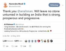 ਬਾਲੀਵੁੱਡ ਨੇ ਦਿੱਤੀਆਂ ਮੋਦੀ ਨੂੰ ਵਧਾਈਆਂ, ਅੱਗੋਂ ਪ੍ਰਧਾਨ ਮੰਤਰੀ ਨੇ ਦਿੱਤਾ ਇਸ ਅੰਦਾਜ਼ ‘ਚ ਜਵਾਬ