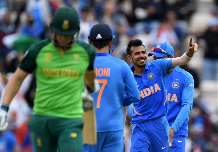 World Cup 2019 Ind vs SA India receives 228 run target from south africa chahal did great job World Cup 2019 Ind vs SA: ਚਹਿਲ ਨੇ ਢਾਹਿਆ ਦੱਖਣੀ ਅਫਰੀਕਾ 'ਤੇ ਕਹਿਰ