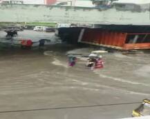 ਬਾਰਸ਼ ਨਾਲ ਨਹਿਰਾਂ ਬਣੀਆਂ ਸ਼ਹਿਰ ਦੀਆਂ ਸੜਕਾਂ