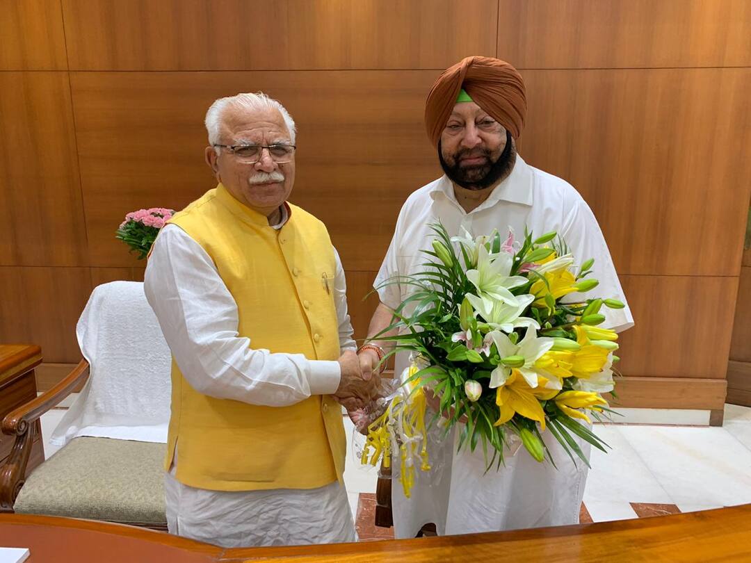 punjab and haryana cm met on interstate drugs issues ਨਸ਼ਿਆਂ ਦੇ ਖ਼ਾਤਮੇ ਲਈ ਕੈਪਟਨ ਨੇ ਮਿਲਾਇਆ ਖੱਟਰ ਨਾਲ ਹੱਥ