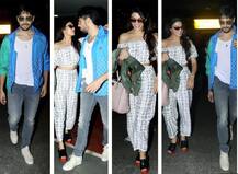 ਏਅਰਪੋਰਟ \'ਤੇ ਇਸ ਅੰਦਾਜ਼ \'ਚ ਸਿਧਾਰਥ ਤੇ ਜੈਕਲੀਨ, ਕੈਮਰੇ \'ਚ ਕੈਦ 