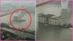 ਪਾਣੀ ‘ਤੇ ਤੈਰਦੀ ਨਜ਼ਰ ਆਈ ਪੰਜ ਮੰਜ਼ਲਾ ਇਮਾਰਤ