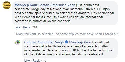 ਪਰ ਅੱਜ-ਕੱਲ੍ਹ ਉਹ ਫੇਸਬੁੱਕ 'ਤੇ ਕੁਝ ਜ਼ਿਆਦਾ ਹੀ ਸਰਗਰਮ ਰਹਿੰਦੇ ਹਨ। ਹੋਰ ਤਾਂ ਹੋਰ ਕੈਪਟਨ ਲੋਕਾਂ ਦੇ ਕੁਮੈਂਟਸ ਦਾ ਵੀ ਜਵਾਬ ਦੇ ਰਹੇ ਹਨ। 