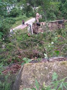 ਪੰਜਾਬ ਦੇ ਸ਼ਰਧਾਲੂਆਂ ਦੀ ਹਿਮਾਚਲ \'ਚ ਪਲਟੀ ਬੱਸ, 24 ਜ਼ਖ਼ਮੀ