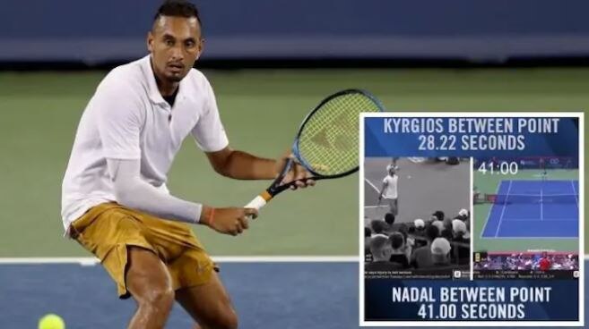 Nick Kyrgios fined $113000 for smashing 2 rackets, calling Irish umpire a potato ਟੈਨਿਸ ਖਿਡਾਰੀ 'ਤੇ ਠੋਕਿਆ 80 ਲੱਖ ਰੁਪਏ ਦਾ ਜ਼ੁਰਮਾਨਾ