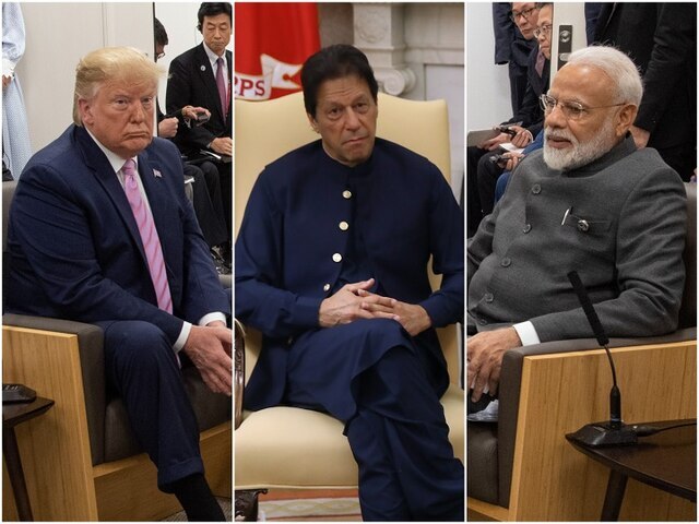 US offers to mediate on Kashmir issue again ਅਮਰੀਕਾ ਭਾਰਤ-ਪਾਕਿ ਦਾ ਰੌਲਾ ਨਿਬੇੜਨ ਲਈ ਕਾਹਲਾ, ਮੋਦੀ ਨਾਲ ਮੁਲਾਕਾਤ ਤੋਂ ਪਹਿਲਾ ਵੱਡਾ ਬਿਆਨ