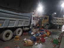 ਸੇਬ ਲੈ ਕੇ ਪੰਜਾਬ ਆ ਰਹੀ ਪਿੱਕਅੱਪ ਨਾਲ ਭਿਆਨਕ ਹਾਦਸਾ, ਦੋ ਵਾਹਨਾਂ \'ਚ ਫਸੀ ਲਾਸ਼