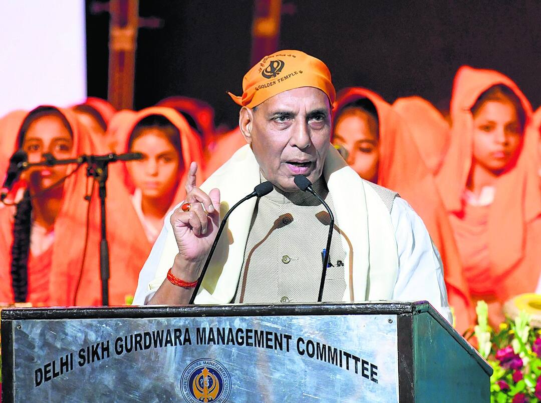 ਜੇ ਸਿੱਖ ਨਾ ਹੁੰਦੇ ਤਾਂ ਭਾਰਤ ਦਾ ਮਾਣ-ਸਤਿਕਾਰ ਤੇ ਸੱਭਿਆਚਾਰ ਵੀ ਨਹੀਂ ਸੀ ਰਹਿਣਾ: ਰਾਜਨਾਥ great contribution of sikhs in india, said rajnath ਜੇ ਸਿੱਖ ਨਾ ਹੁੰਦੇ ਤਾਂ ਭਾਰਤ ਦਾ ਮਾਣ-ਸਤਿਕਾਰ ਤੇ ਸੱਭਿਆਚਾਰ ਵੀ ਨਹੀਂ ਸੀ ਰਹਿਣਾ: ਰਾਜਨਾਥ