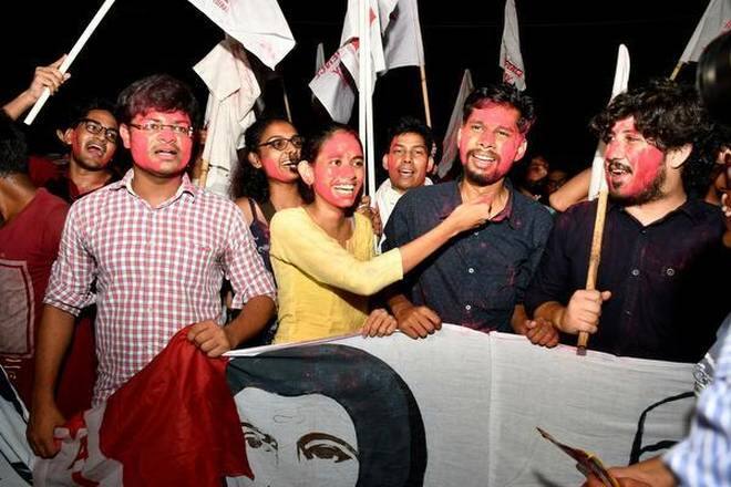 United Left candidates sweep JNUSU elections once again ਯੂਨੀਵਰਸਿਟੀ ਚੋਣਾਂ 'ਚ ਨਹੀਂ ਚੱਲੀ 'ਮੋਦੀ ਲਹਿਰ'