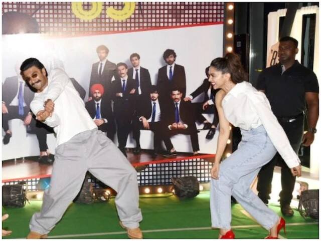 ranveer singh deepika padukone playing cricket with invisible promps watch video ਦੀਪਿਕਾ ਦੀ ਗੇਂਦ 'ਤੇ ਰਣਵੀਰ ਦਾ ਛੱਕਾ, ਵੇਖੋ ਵੀਡੀਓ ਤੇ ਤਸਵੀਰਾਂ
