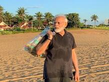 ਸਵੇਰੇ ਸੈਰ ‘ਤੇ ਨਿਕਲੇ ਪੀਐਮ ਮੋਦੀ ਨੇ ਸਮੁੰਦਰ ਕੰਡੇ ਤੋਂ ਚੁੱਕਿਆ ਕੂੜਾ