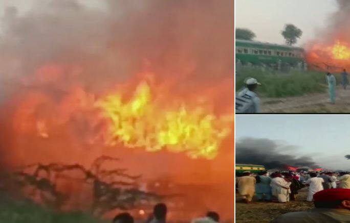 ਕਰਾਚੀ-ਰਾਵਲਪਿੰਡੀ ਤੇਜ਼ਗਾਮ ਐਕਸਪ੍ਰੈੱਸ 'ਚ ਅੱਗ, 60 ਤੋਂ ਜ਼ਿਆਦਾ ਦੀ ਮੌਤ gas-cylinder-blast-in-pakistan-karachi-to-rawalpindi-train ਕਰਾਚੀ-ਰਾਵਲਪਿੰਡੀ ਤੇਜ਼ਗਾਮ ਐਕਸਪ੍ਰੈੱਸ 'ਚ ਅੱਗ, 60 ਤੋਂ ਜ਼ਿਆਦਾ ਦੀ ਮੌਤ