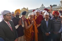 ਬੁੱਧ ਧਰਮ ਗੁਰੂ ਦਲਾਈ ਲਾਮਾ ਸ੍ਰੀ ਹਰਿਮੰਦਰ ਸਾਹਿਬ \'ਚ ਨਤਮਸਤਕ