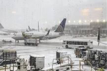 ਅੱਧਾ ਫੁੱਟ ਜੰਮੀ ਬਰਫ, 1200 ਤੋਂ ਜ਼ਿਆਦਾ ਉਡਾਣਾਂ ਰੱਦ