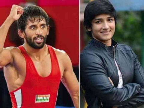 ਭਲਵਾਨ ਬਜਰੰਗ ਤੇ ਸੰਗੀਤਾ ਫੋਗਾਟ ਕਰਾਉਣਗੇ ਵਿਆਹ, ਅੱਜ ਹੋਈ ਮੰਗਣੀ ਭਲਵਾਨ ਬਜਰੰਗ ਤੇ ਸੰਗੀਤਾ ਫੋਗਾਟ ਕਰਾਉਣਗੇ ਵਿਆਹ, ਅੱਜ ਹੋਈ ਮੰਗਣੀ