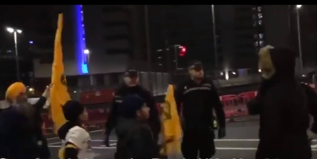 protest against captain amrinder in uk ਖਾਲਿਸਤਾਨੀਆਂ ਦਾ ਇੰਗਲੈਂਡ 'ਚ ਕੈਪਟਨ ਅਮਰਿੰਦਰ ਦਾ ਕਾਫਲੇ ਨੂੰ ਘੇਰਾ
