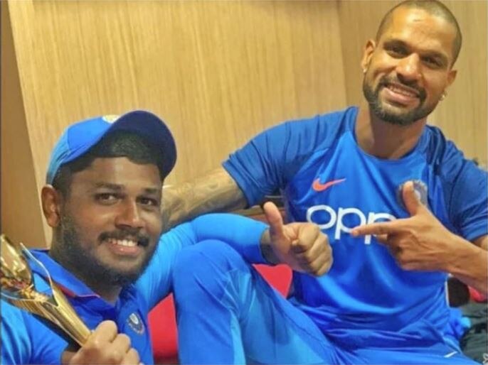 India vs West Indies: Sanju Samson Replaces Injured Shikhar Dhawan For West Indies T20I Series Ind vs WI T20Is: ਟੀਮ 'ਚੋਂ ਬਾਹਰ ਸ਼ਿਖਰ ਧਵਨ, ਸੰਜੂ ਨੂੰ ਮਿਲੀ ਥਾਂ