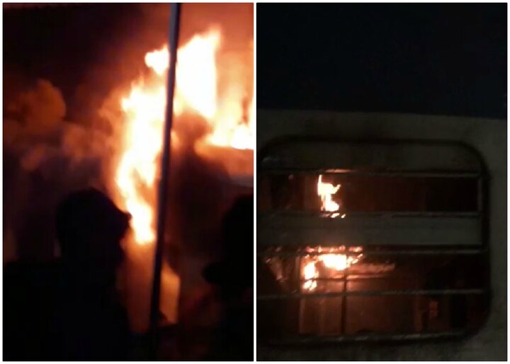 fire on train standing at kartarpur railway station in Punjab three bogies burnt ਕਰਤਾਰਪੁਰ ਸਟੇਸ਼ਨ ‘ਤੇ ਵੱਡਾ ਹਾਦਸਾ, ਐਕਸਪ੍ਰੈਸ ਟ੍ਰੇਨ ‘ਚ ਲੱਗੀ ਅੱਗ