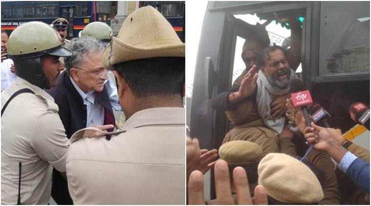 CAA protests across India; Guha, Dharamvira Gandhi detained ਧਰਮਵੀਰ ਗਾਂਧੀ ਤੇ ਯੋਗੇਂਦਰ ਯਾਦਵ ਸਣੇ ਕਈ ਹਿਰਾਸਤ 'ਚ, CAA ਖਿਲਾਫ ਦੇਸ਼ ਭਰ ‘ਚ ਪ੍ਰਦਰਸ਼ਨ