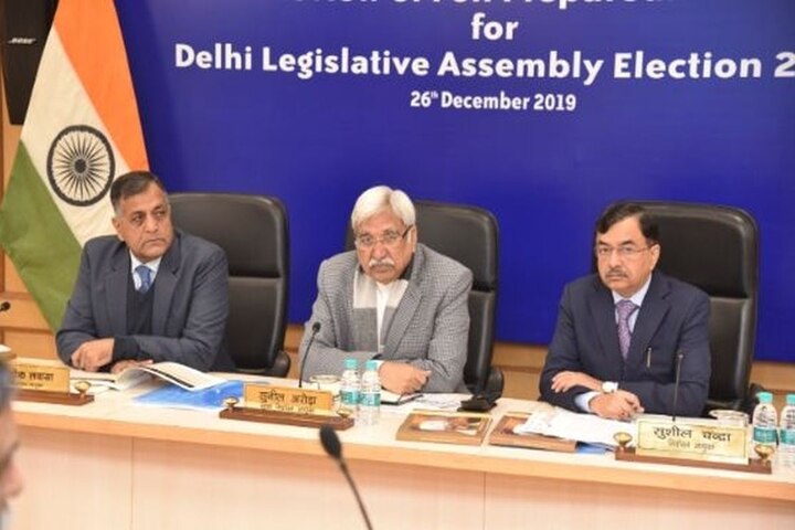 election commission press conference today delhi election 2020 ਦਿੱਲੀ ਦੀਆਂ 70 ਸੀਟਾਂ 'ਤੇ ਚੋਣਾਂ 8 ਫਰਵਰੀ ਨੂੰ ਚੋਣਾਂ ਅਤੇ ਨਤੀਜੇ 11 ਫਰਵਰੀ ਨੂੰ