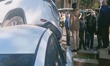 ਦੋ ਗੱਡੀਆਂ 'ਤੇ ਚੜ੍ਹੀ ਫਾਰਚੂਨਰ ਕਾਰ, ਵੀਡੀਓ ਵਾਇਰਲ