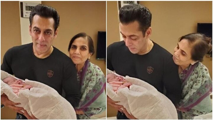 Arpita Khan Shares FIRST PICS Of 'Mamu' Salman Khan Holding Newborn Niece Ayat Sharma ਭਾਣਜੀ ਆਇਤ ਨਾਲ ਸਲਮਾਨ ਖ਼ਾਨ ਦੀਆਂ ਖੂਬਸੂਰਤ ਤਸਵੀਰਾਂ, ਅਰਪਿਤਾ ਨੇ ਕੀਤਾ ਕੁਮੈਂਟ