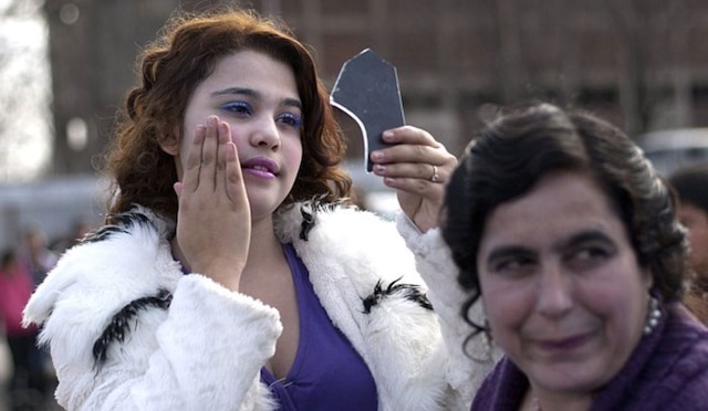 Teenage girls matched up with their future husbands in Bulgaria