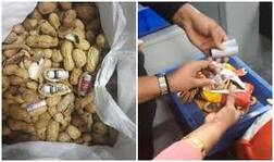 ਹਵਾਈ ਅੱਡੇ 'ਤੇ ਮੁੰਗਫਲੀ ਅਤੇ ਮੀਟ 'ਚੋਂ ਮਿਲੀ 45 ਲੱਖ ਰੁਪਏ ਦੀ ਵਿਦੇਸ਼ੀ ਕਰੰਸੀ, ਦੇਖੋ ਵੀਡੀਓ