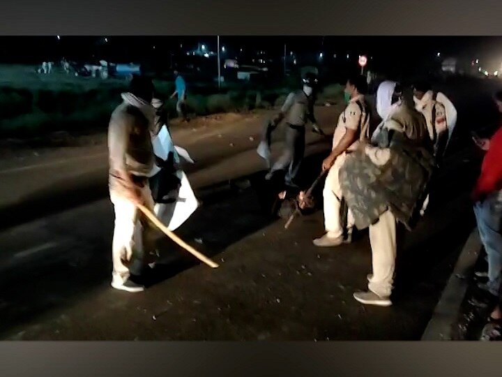 Police lathicharge migrant workers begging for food in MP, beaten up in Haryana MP ‘ਚ ਰੋਟੀ ਮੰਗ ਰਹੇ ਪਰਵਾਸੀ ਮਜ਼ਦੂਰਾਂ ‘ਤੇ ਪੁਲਿਸ ਦਾ ਲਾਠੀਚਾਰਜ, ਹਰਿਆਣਾ ‘ਚ ਵੀ ਦੌੜਾ-ਦੌੜਾ ਕੇ ਕੁੱਟਿਆ