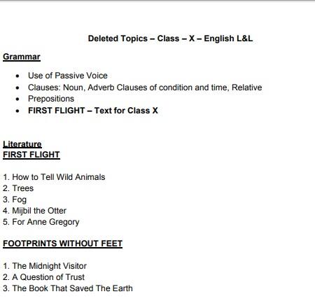 ਸੀਬੀਐਸਈ ਨੇ ਨਵੇਂ ਸੀਜ਼ਨ ਲਈ ਆਪਣੇ ਸਿਲੇਬਸ ਵਿੱਚ 30% ਕਮੀ ਦਾ ਐਲਾਨ ਕੀਤਾ ਹੈ। ਵਿੱਦਿਅਕ ਸੈਸ਼ਨ 2020-21 ਲਈ, 9ਵੀਂ ਤੋਂ 12ਵੀਂ ਕੋਰਸ ਵਿੱਚ ਲਗਪਗ ਇੱਕ ਤਿਹਾਈ ਦੀ ਕਮੀ ਹੈ। ਬਹੁਤ ਸਾਰੇ ਵਿਦਿਆਰਥੀਆਂ ਲਈ ਇਹ ਸਮਝਣਾ ਮੁਸ਼ਕਲ ਹੁੰਦਾ ਜਾ ਰਿਹਾ ਹੈ ਕਿ ਸਿਲੇਬਸ ਵਿੱਚੋਂ ਕਿਹੜੇ ਵਿਸ਼ੇ ਹਟਾਏ ਗਏ ਹਨ। ਇਸ ਸਾਲ, ਜੋ ਵਿਦਿਆਰਥੀ 10ਵੀਂ ਜਮਾਤ ਵਿੱਚ ਹਨ, ਉਹ ਇੱਥੇ ਸਮਝ ਸਕਦੇ ਹਨ ਕਿ ਉਨ੍ਹਾਂ ਨੂੰ ਕਿਹੜੇ ਵਿਸ਼ੇ ਪੜ੍ਹਨੇ ਹਨ ਤੇ ਕਿਹੜੇ ਨਹੀਂ।