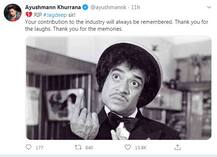 ਐਕਟਰ 'ਸੂਰਮਾ ਭੋਪਾਲੀ' ਜਗਦੀਪ ਨੂੰ ਬਾਲੀਵੁੱਡ ਦੀ ਸ਼ਰਧਾਂਜਲੀ