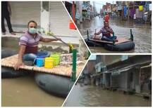 ਜਨਾਬ! ਝੀਲ ਨਹੀਂ ਇਹ ਨੇ ਜੈਤੋ ਦੇ ਬਾਜ਼ਾਰ, ਬਾਰਸ਼ ਮਗਰੋਂ ਚੱਲੀਆਂ ਕਿਸ਼ਤੀਆਂ