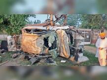 ਲੁਧਿਆਣਾ-ਬਠਿੰਡਾ ਰੋਡ 'ਤੇ ਅਵਾਰਾ ਪਸ਼ੂ ਨਾਲ ਟਕਰਾ ਕੇ ਬ੍ਰੇਜ਼ਾ ਤਬਾਹ, ਦੋ ਨੌਜਵਾਨਾਂ ਦੀ ਮੌਤ, ਇੱਕ ਗੰਭੀਰ