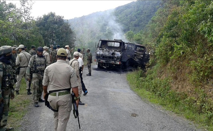 3 killed in attack on Indian troops on Myanmar border in Chandel, Manipur ਸਰਹੱਦ 'ਤੇ ਭਾਰਤੀ ਜਵਾਨਾਂ 'ਤੇ ਵੱਡਾ ਹਮਲਾ, ਤਿੰਨ ਸ਼ਹੀਦ, ਪੰਜ ਜ਼ਖ਼ਮੀ