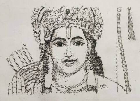ਬੰਗਲੂਰੋ ਦੇ ਕਲਾਕਾਰ ਨੇ ਟਾਇਪ ਰਾਈਟਰ ਨਾਲ ਬਣਾਇਆ ਭਗਵਾਨ ਰਾਮ ਦਾ ਚਿੱਤਰ ਬੰਗਲੂਰੋ ਦੇ ਕਲਾਕਾਰ ਨੇ ਟਾਇਪ ਰਾਈਟਰ ਨਾਲ ਬਣਾਇਆ ਭਗਵਾਨ ਰਾਮ ਦਾ ਚਿੱਤਰ