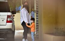 ਕਰੀਨਾ ਕਪੂਰ ਖ਼ਾਨ ਨਾਲ ਮਾਸੀ ਕ੍ਰਿਸ਼ਮਾ ਦੇ ਘਰ ਪਹੁੰਚੇ ਤੈਮੂਰ, ਸਾਹਮਣੇ ਆਈਆਂ ਤਸਵੀਰਾਂ