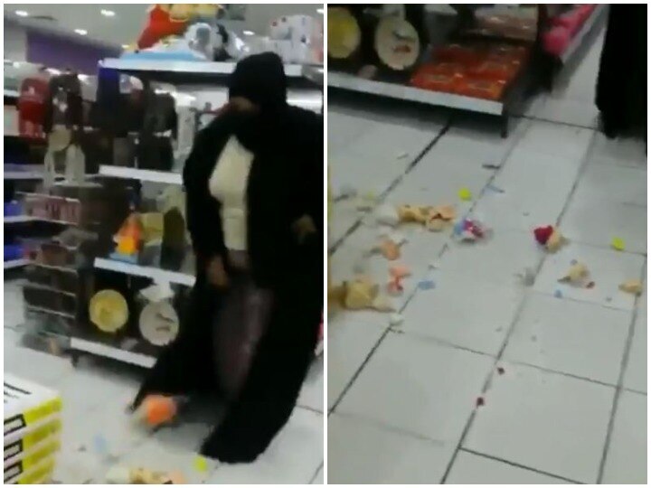 Ganesh Idol broken by Burqa-clad woman in Bahrain supermarket video goes viral ਔਰਤ ਨੇ ਗਣੇਸ਼ ਜੀ ਦੀ ਮੂਰਤੀਆਂ ਦੀ ਕੀਤੀ ਤੋੜ-ਭੰਨ੍ਹ, ਵੀਡੀਓ ਸੋਸ਼ਲ ਮੀਡੀਆ 'ਤੇ ਵਾਇਰਲ