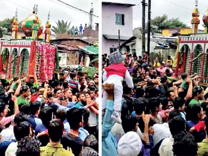 Muharram Procession In Hyderabad Despite Telangana Court Denial Covid-19 Rules Violated Muharram Procession: ਅਦਾਲਤ ਦੇ ਆਦੇਸ਼ਾਂ ਦੀ ਹੈਦਰਾਬਾਦ 'ਚ ਧੱਜੀਆਂ, ਮੁਹੱਰਮ ਜਲੂਸ 'ਚ ਨਹੀਂ ਨਜ਼ਰ ਆਈ ਸੋਸ਼ਲ ਡਿਸਟੈਂਸਿੰਗ