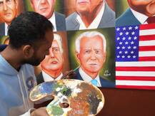 ਪੰਜਾਬ ਦੇ ਚਿੱਤਰਕਾਰ ਨੇ ਬਣਾਈ ਅਮਰੀਕੀ ਰਾਸ਼ਟਰਪਤੀਆਂ ਦੀ ਪੇਂਟਿੰਗ, ਜੋਅ ਬਾਇਡੇਨ ਨੂੰ ਦਿੱਤੀ ਖਾਸ ਥਾਂ