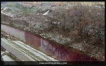 ਅਚਾਨਕ ਖੂਨ ਵਾਂਗ ਲਾਲ ਹੋਈ ਨਦੀ, ਲੋਕਾਂ ਦੇ ਉੱਡੇ ਹੋਸ਼ 